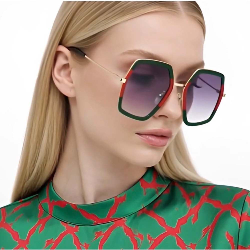Novelty Sunglasses Oversized Square Sunglasses‎ Women Vintage Sunglass Fashion